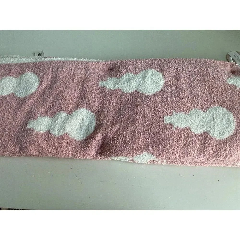 Cupcakes And Cashmere Christmas Snowman Pink Blanket‎ Throw Soft 50X70” NEW